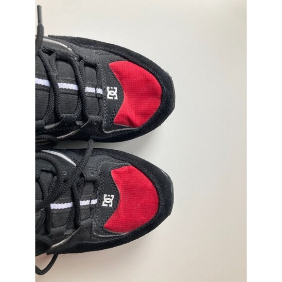 DC SHOES Kalis Lite Black Red White Low Top Skate Shoe Sneakers, Size 9/42 - Picture 5 of 16